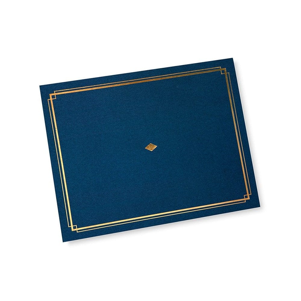 Award Certificate Holder With Gold Foil - Set of 36 Blue Gartner Studios Certificate Holder 54516