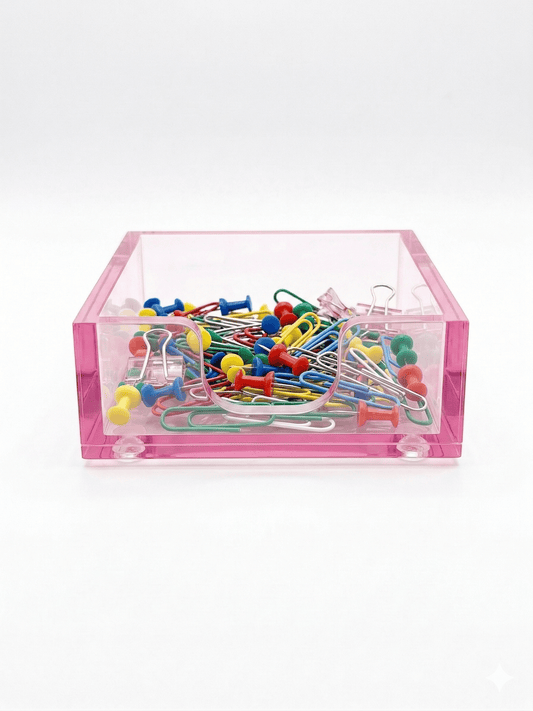 Gartner Studios Blush Acrylic Sticky Note Holder – Blush Multipurpose Organizer Gartner Studios Organizer 97431