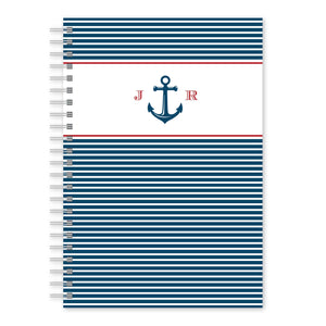 Anchor Monogram Custom Notebook Navy Gartner Studios Notebooks 97503