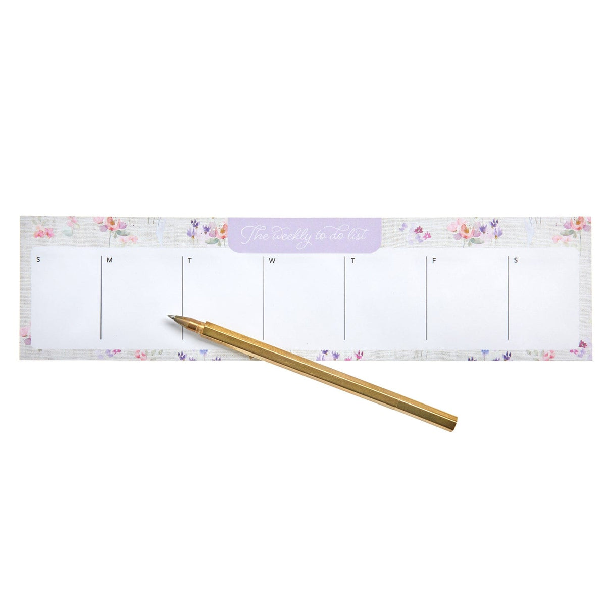 Antique Floral Weekly To-Do List Notepad Gartner Studios Notepads 98399