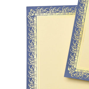 Blue & Gold Foil Certificate Paper - 15 Count Gartner Studios Certificate Paper 36001-S