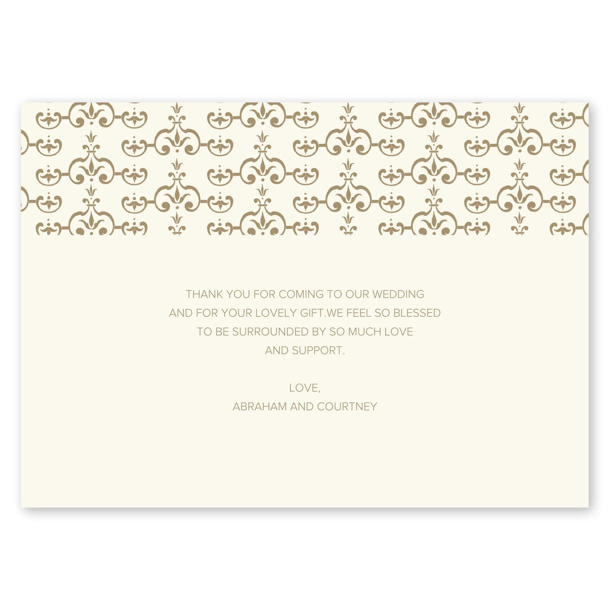 Bold Ampersand Wedding Thank You Gartner Studios Cards - Thank You