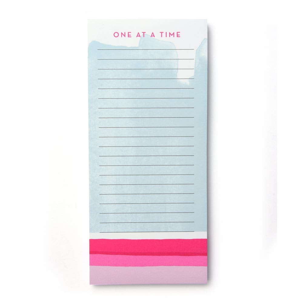 Bright Pink &#39;One At A Time&#39; Magnetic Notepad Gartner Studios Notepads 50955