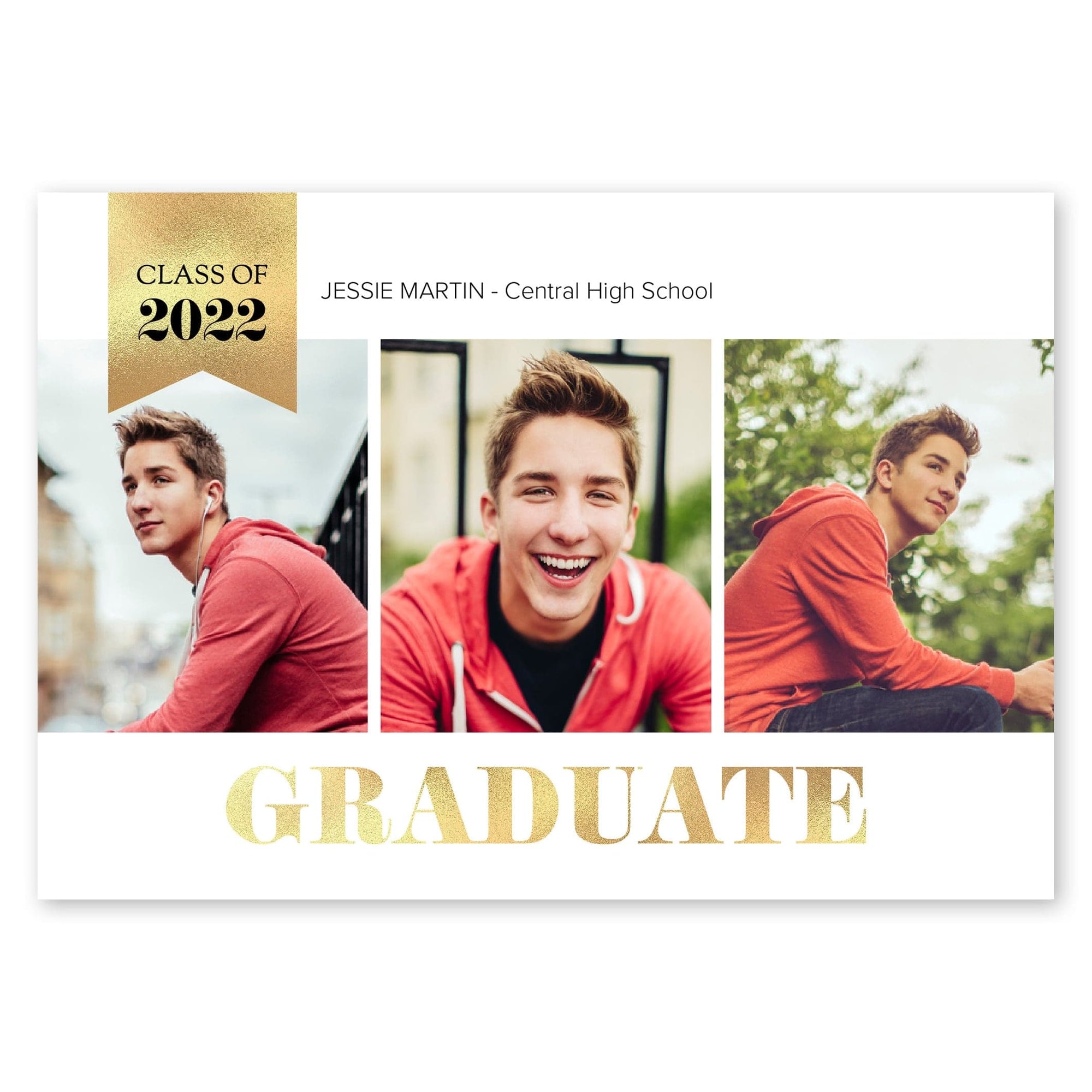 Classic Grad Graduation Announcement Gold Gartner Studios Graduation Announcement 97669