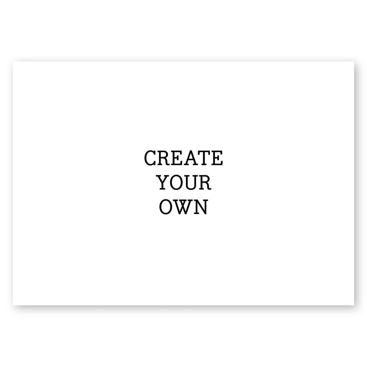 Create Your Own 7&quot; x 5&quot; Card Gartner Studios Custom Card 95632