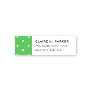 Dotted Custom Address Labels Kelly Green Gartner Studios Business Cards 97474