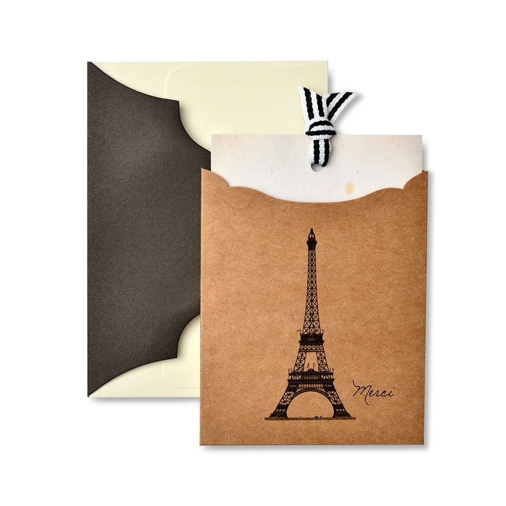 Eiffel Tower &#39;Merci&#39; Pocket Thank You Cards Gartner Studios Cards - Thank You 67404