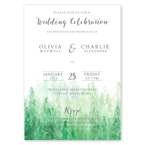 Evergreens Wedding Invitation Wine Gartner Studios Wedding Invitation 96951