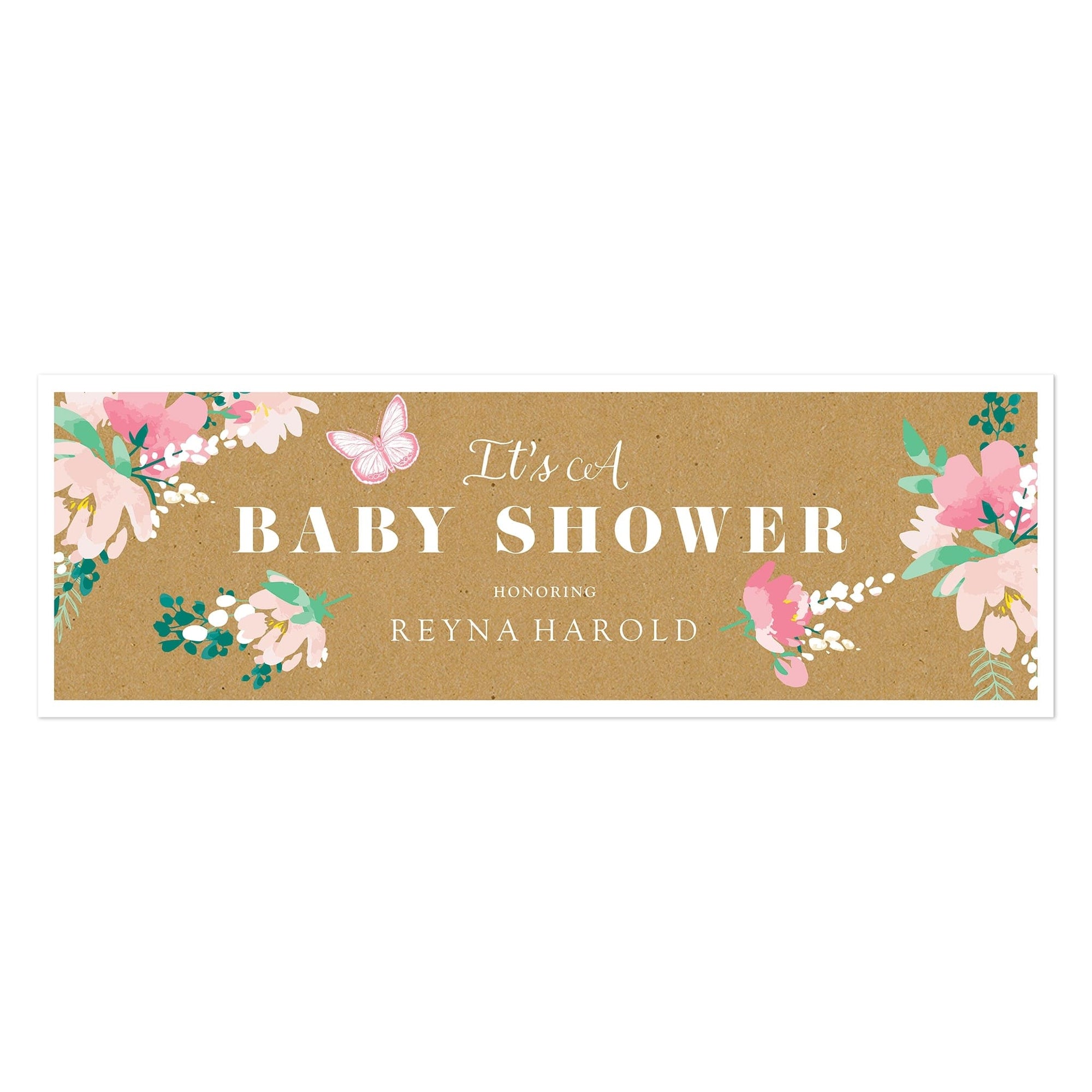 Floral Baby Shower Custom Banner Gartner Studios Banner 98550