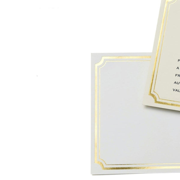 Gold Foil Parchment Certificate Paper- 15 Count