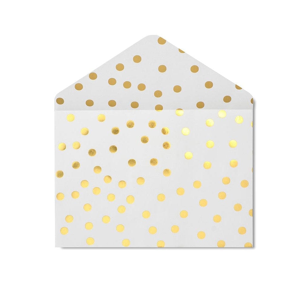 Gold Foil Dots A9 Envelope Liners - 20 Count Gartner Studios Envelopes 27492
