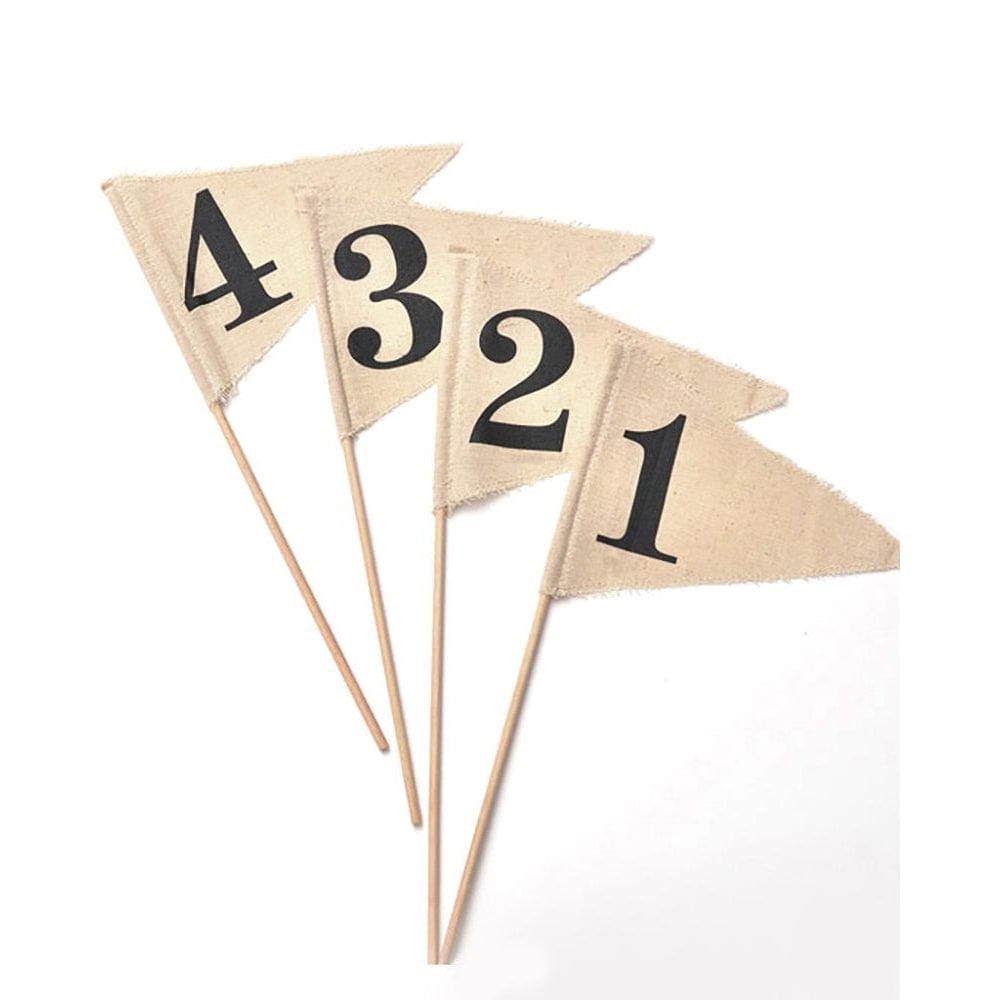Linen Pennant Table Numbers 1-10 Gartner Studios Table Numbers 17102