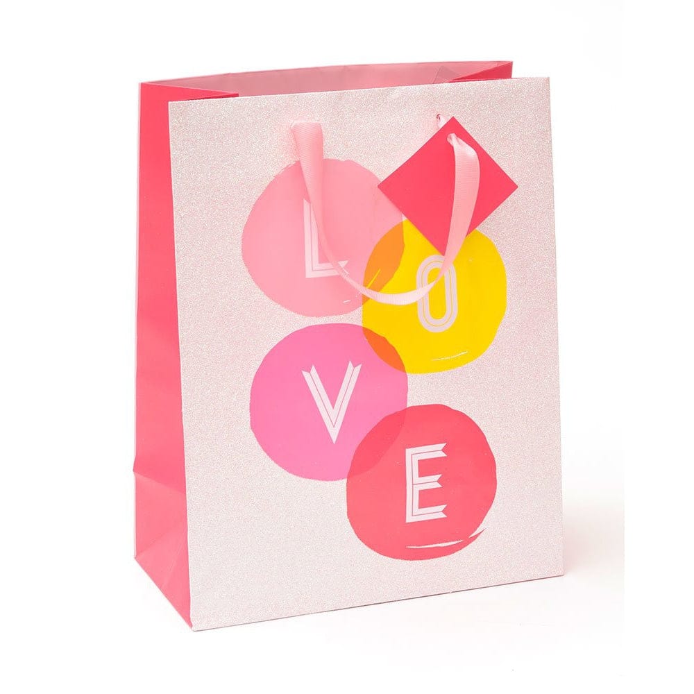 Love Full Glitter Medium Gift Bag & Tag Gartner Studios Gift Bags 64952