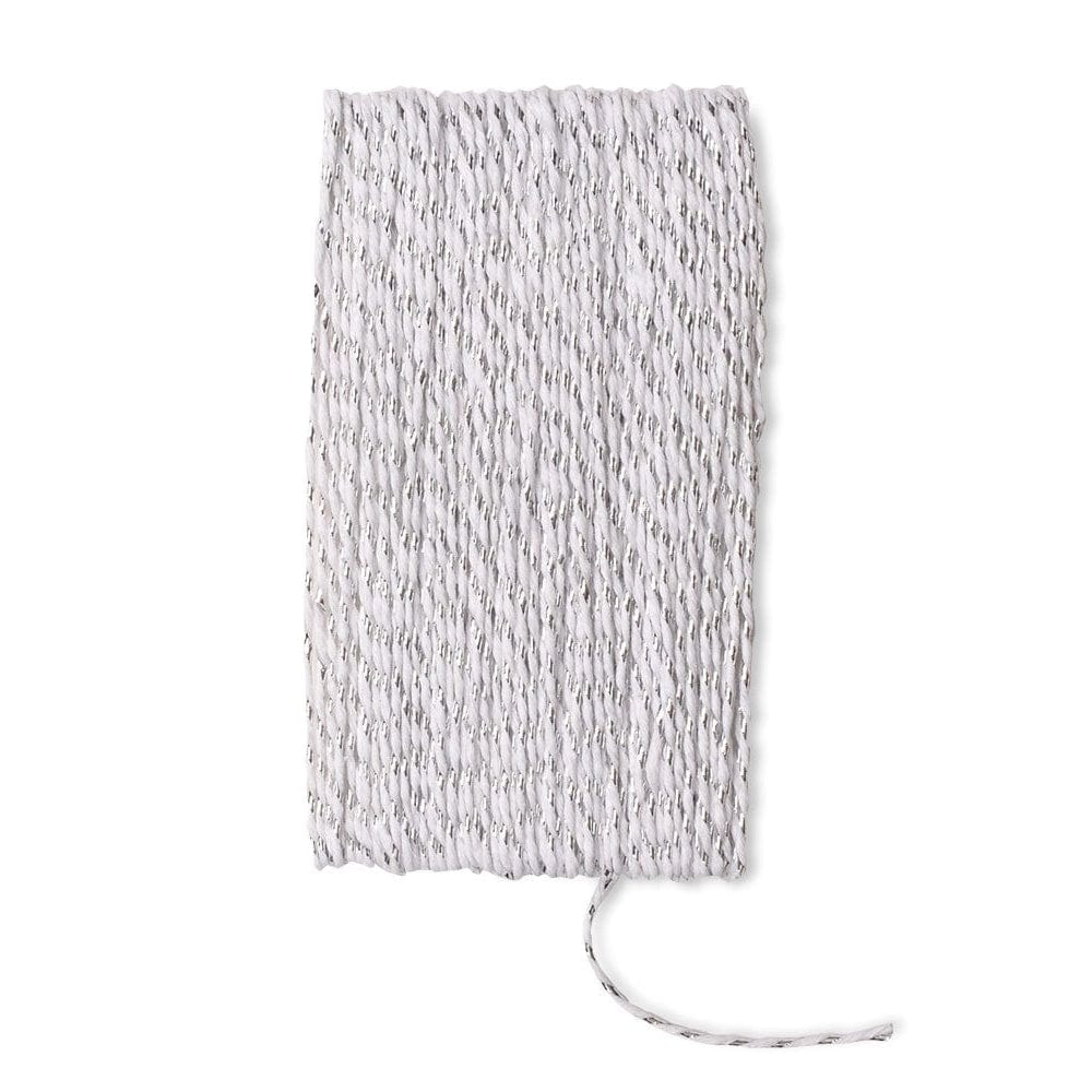 Metallic Silver & White Twine Gartner Studios Ribbon + Twine 27491