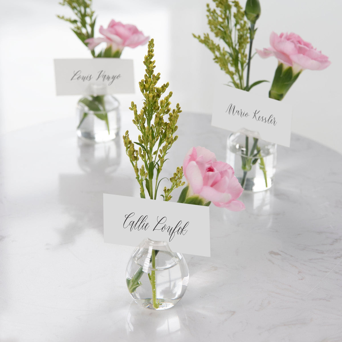Mini Bud Vase Place Card Holder Set - Set of 6 Style Me Pretty Vase 55831