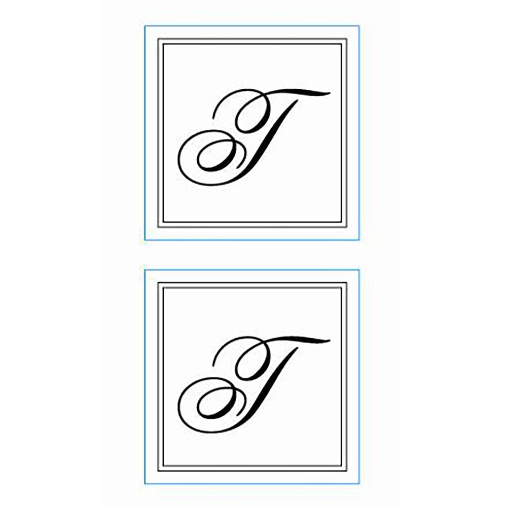 Monogram Envelope Seal Stickers T Gartner Studios Seals 86178