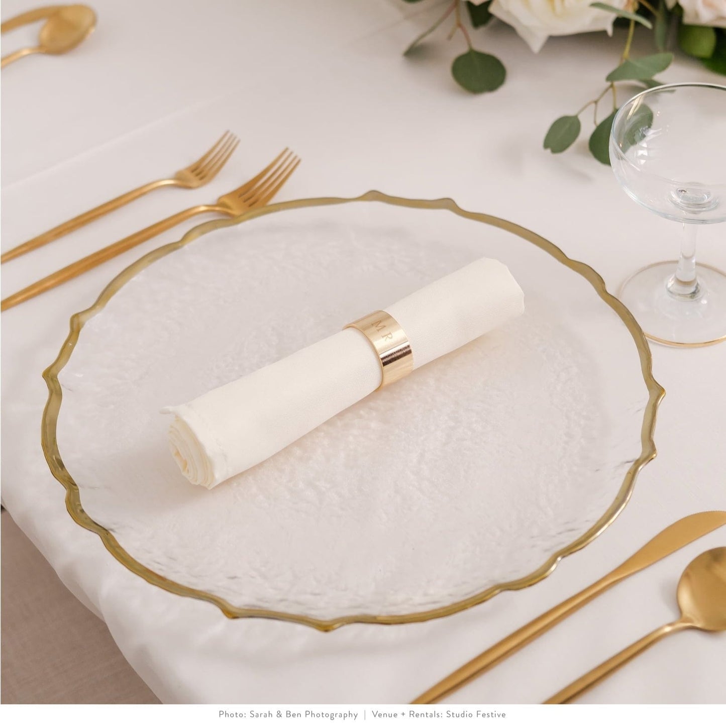 Mr and Mrs Napkin Rings - 2 Count Gartner Studios Napkin Ring 36155