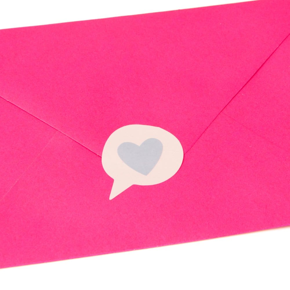 Neon Rainbow "Hello" Script Thank You Cards & Heart Envelope Seals Gartner Studios Cards - Thank You 33481