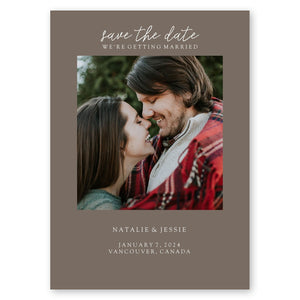 Photo Matte Save The Date Taupe Gartner Studios Save The Dates 96013