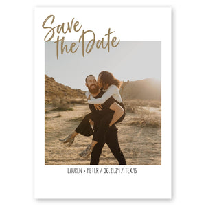 Simple Dated Save The Date Gold Gartner Studios Save The Dates 96020