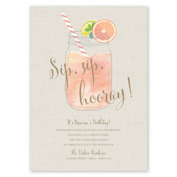 SIP SIP HOORAY, Just because Cards & Quotes 🤠🙈🐟