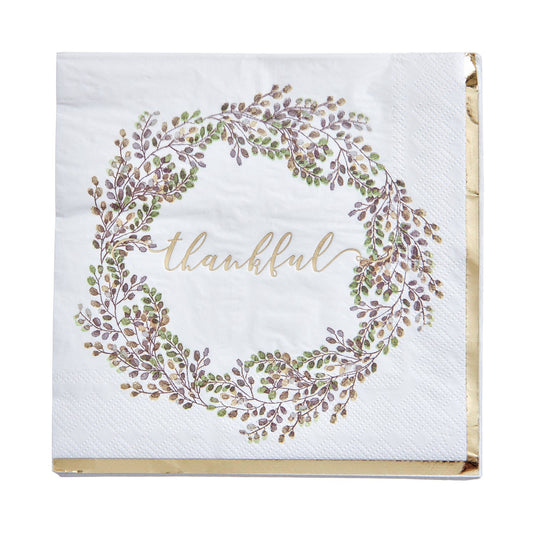 Thankful Cocktail Napkins Gartner Studios Napkins