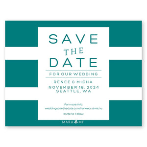Watercolor Stripes Save The Date Gartner Studios Save The Dates