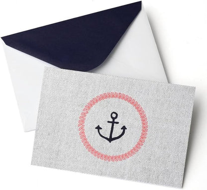 Anchor Blank Notecards - 10 Count Gartner Studios Cards - Thank You 83765