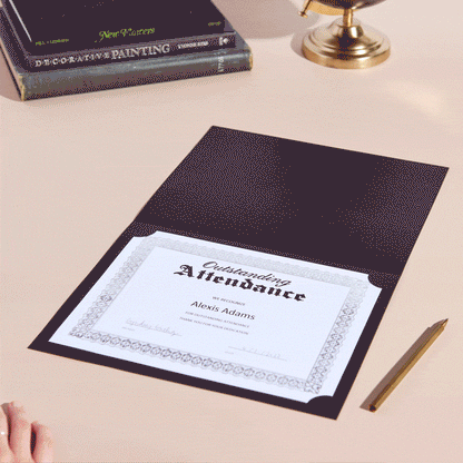 Award Certificate Holder With Gold Foil - Set of 36 Gartner Studios Certificate Holder