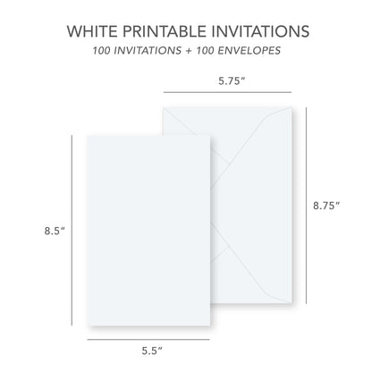 Classic Print At Home Wedding Invitation Kit Gartner Studios Invitations