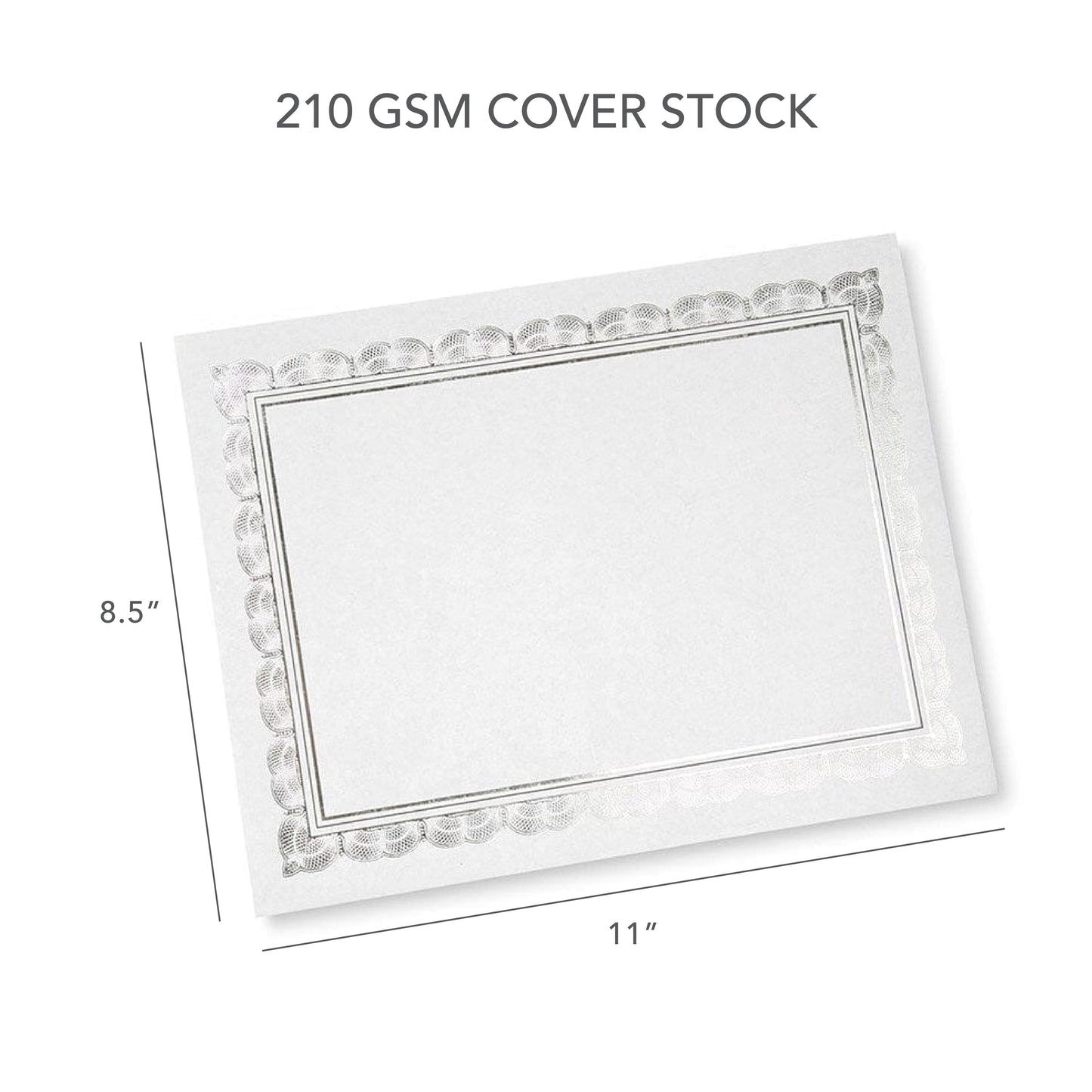 Foil Certificate Paper - Silver Gartner Studios Certificate Paper 74938