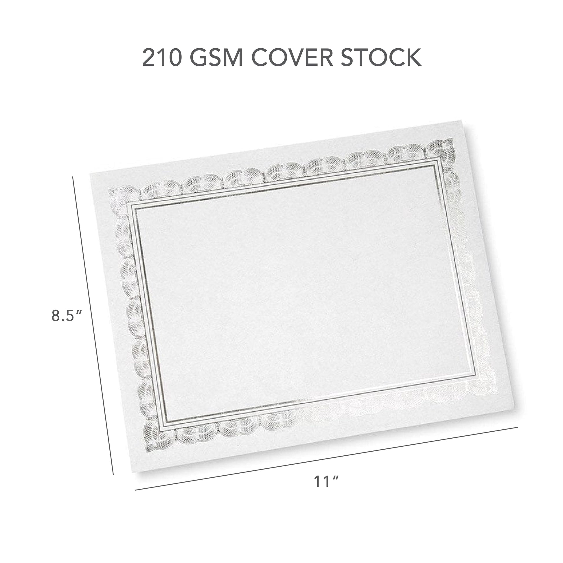 Foil Certificate Paper - Silver Gartner Studios Certificate Paper 74938