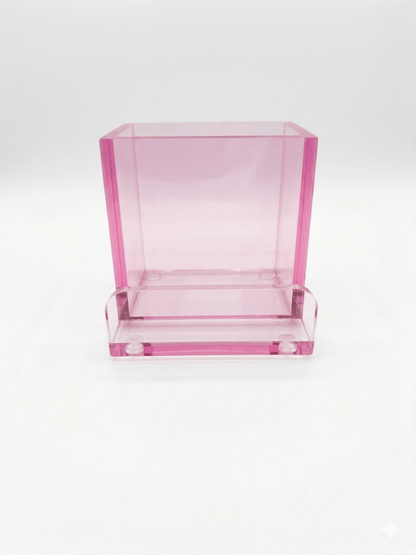 Gartner Studios Blush Acrylic Pencil Cup: Desk Storage or Makeup Holder Gartner Studios Organizer 97433