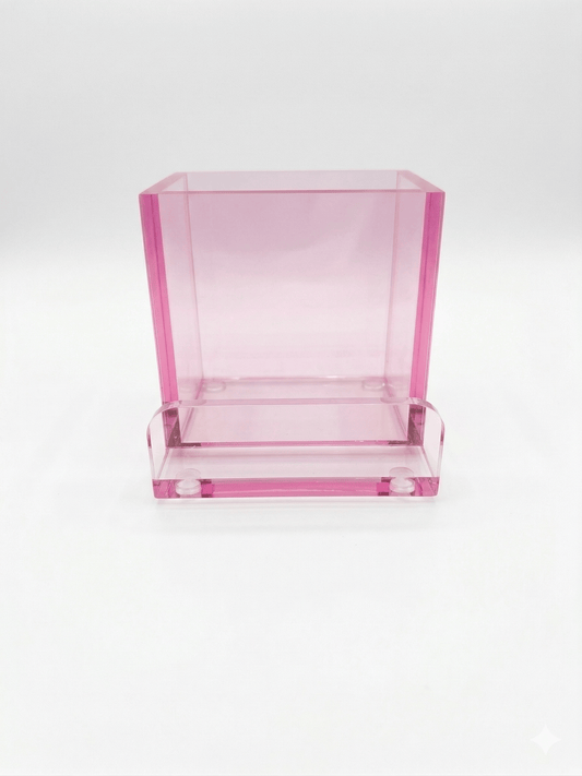 Gartner Studios Blush Acrylic Pencil Cup: Desk Storage or Makeup Holder Gartner Studios Organizer 97433