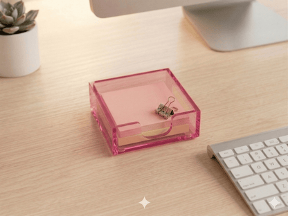 Gartner Studios Blush Acrylic Sticky Note Holder – Blush Multipurpose Organizer Gartner Studios Organizer 97431