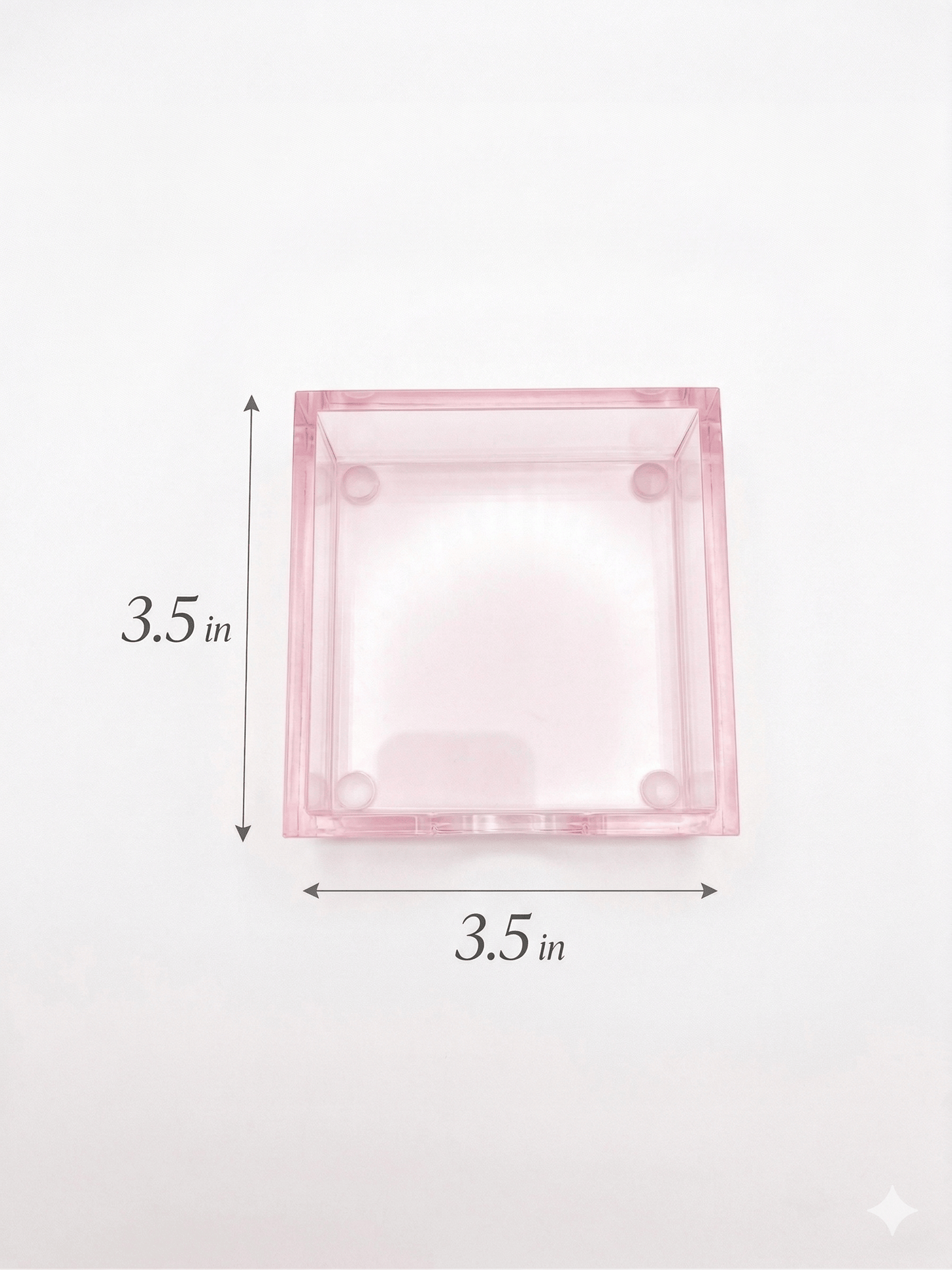 Gartner Studios Blush Acrylic Sticky Note Holder – Blush Multipurpose Organizer Gartner Studios Organizer 97431