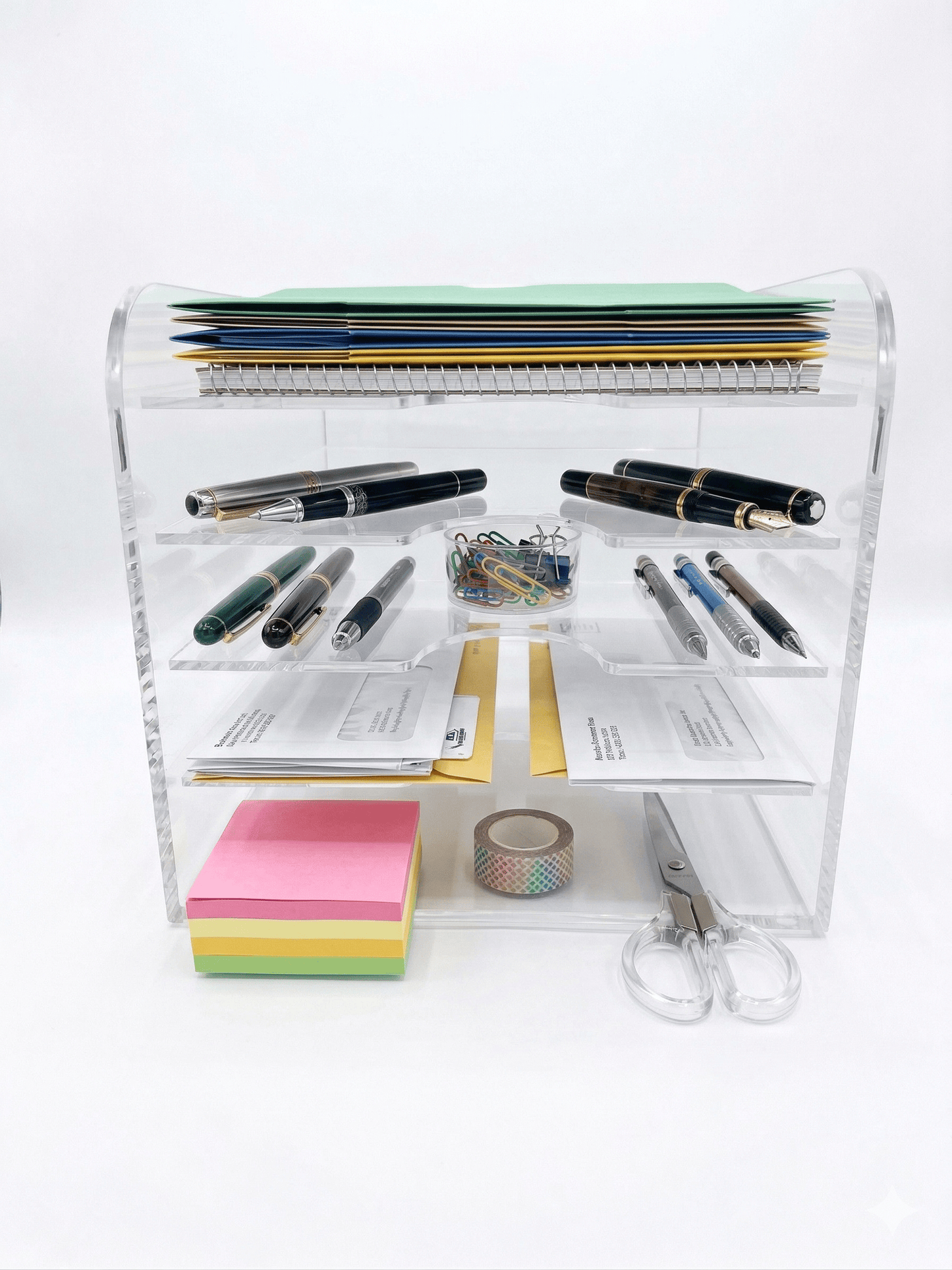 Gartner Studios Premium 5-Tier Acrylic Inbox – Versatile Desktop Document & Supply Sorter Gartner Studios Organizer 100267