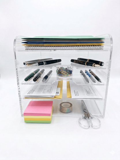 Gartner Studios Premium 5-Tier Acrylic Inbox – Versatile Desktop Document & Supply Sorter Gartner Studios Organizer 100267