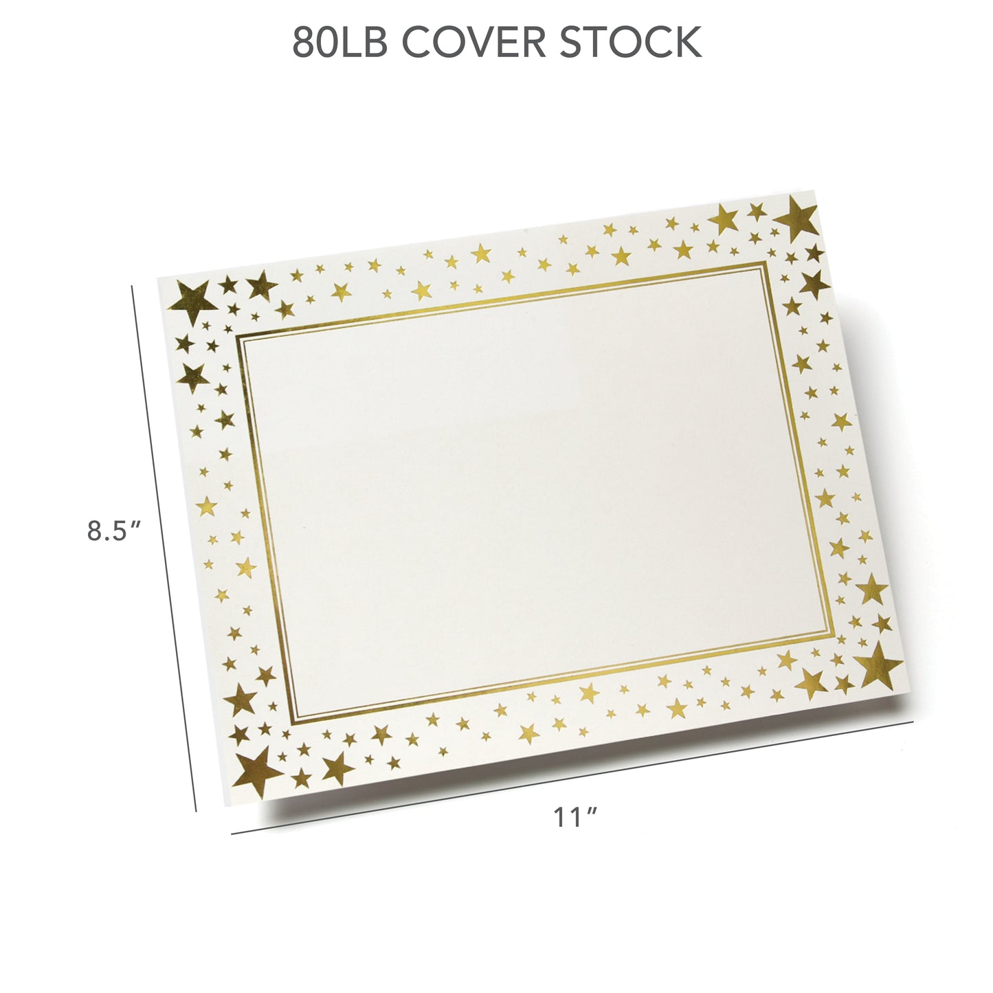Gold Stars Foil Certificate Paper Gartner Studios Certificate Paper 77746