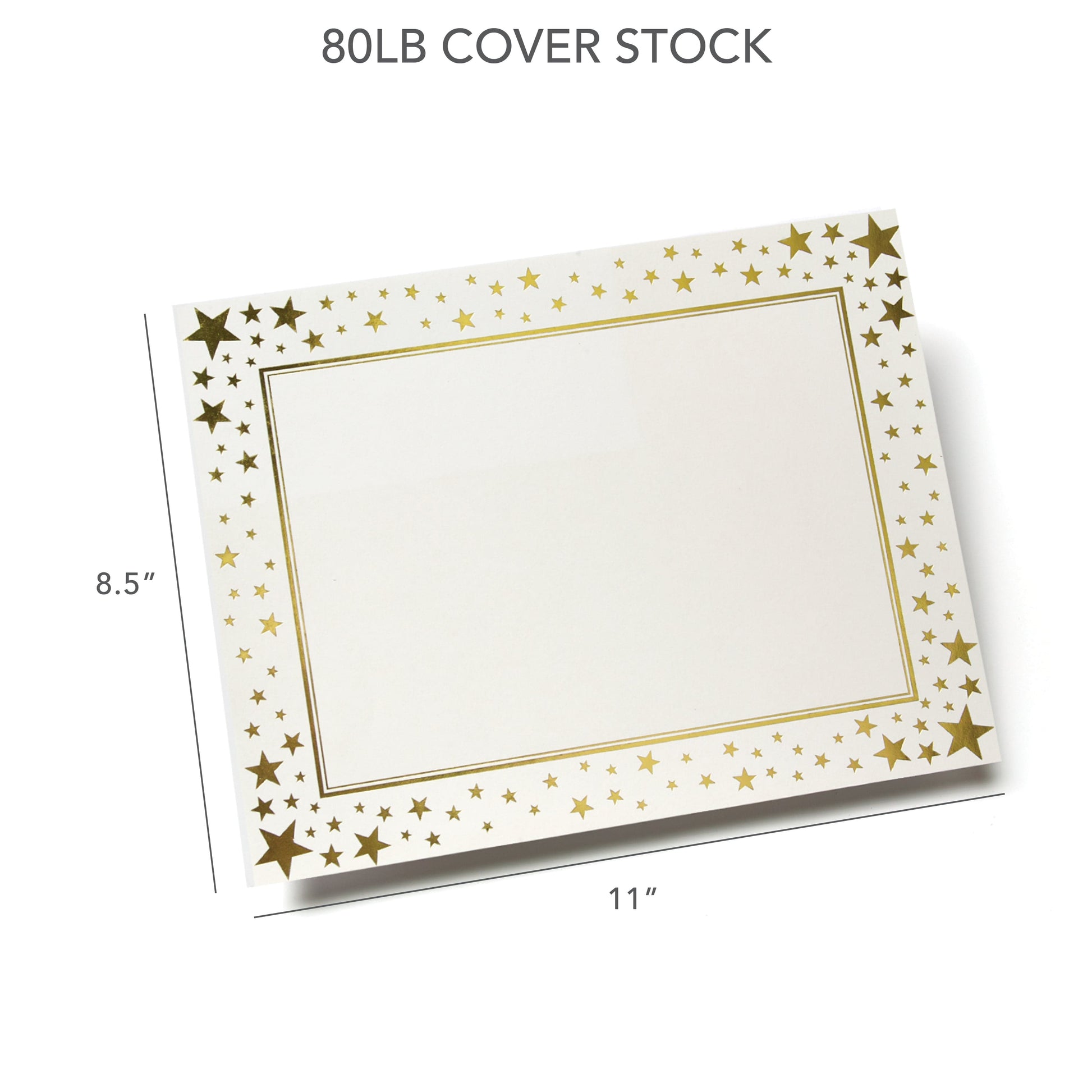 Gold Stars Foil Certificate Paper Gartner Studios Certificate Paper 77746