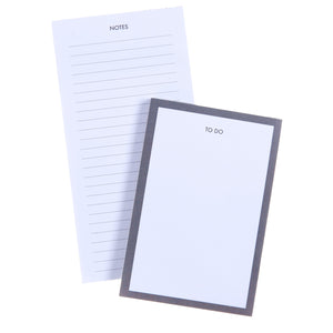 Gray Notes + To Do List Pad - Set of 2 George Stanley Notebooks 47621