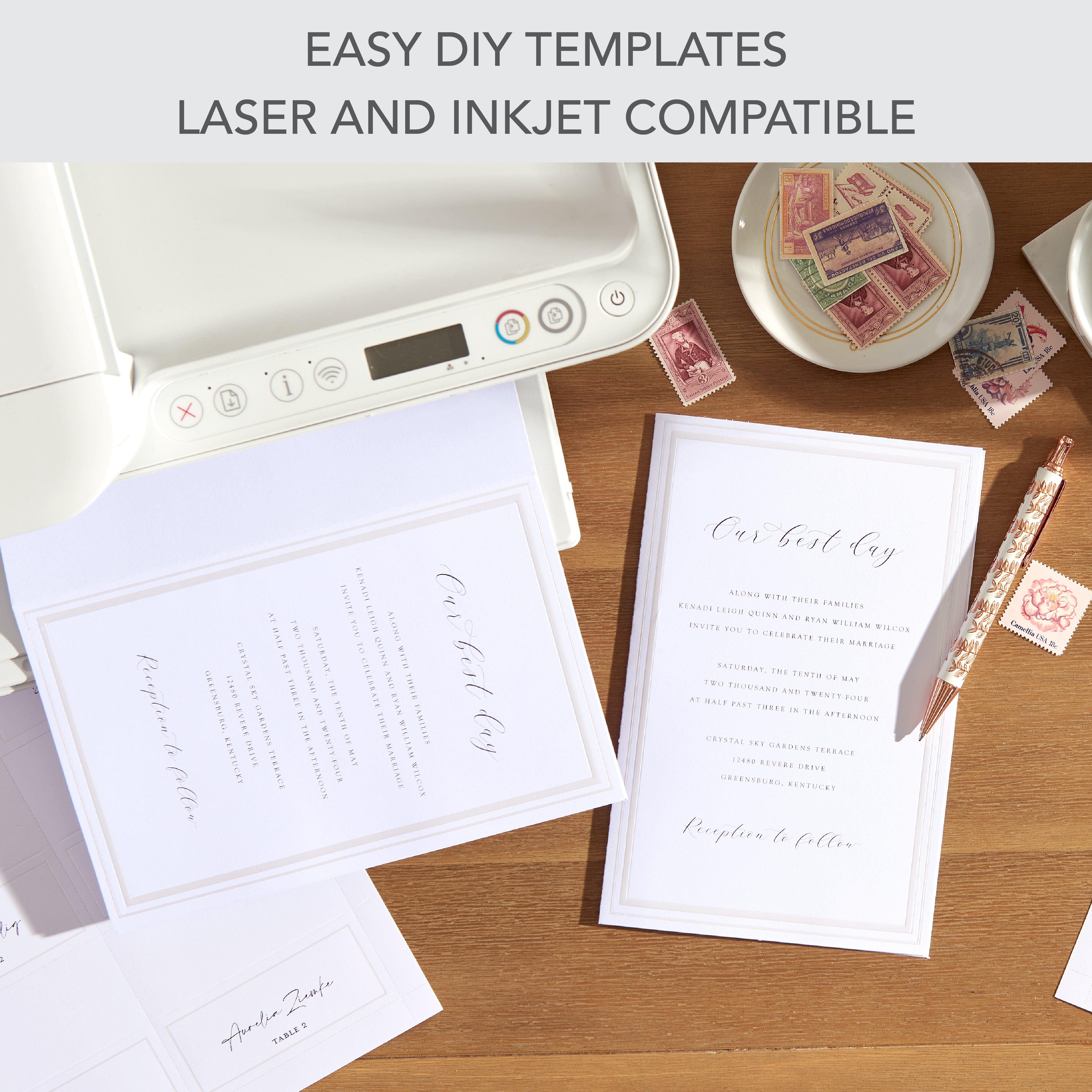 マリリン。オーダーページ。 Pearl Border Bifold Print At Home Wedding Program | Gartner Studios