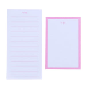 Pink Notes + To Do List Pad - Set of 2 George Stanley Notebooks 47731