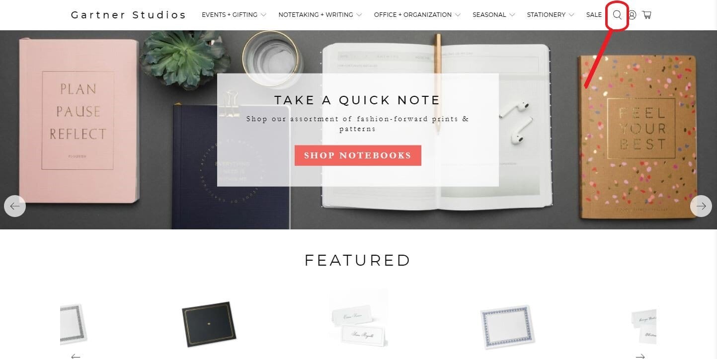 Search location indicator | Gartner Studios