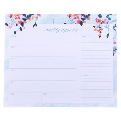 Weekly Agenda - Watercolor Floral - Smart Deck Desktop Calendar Gartner Studios