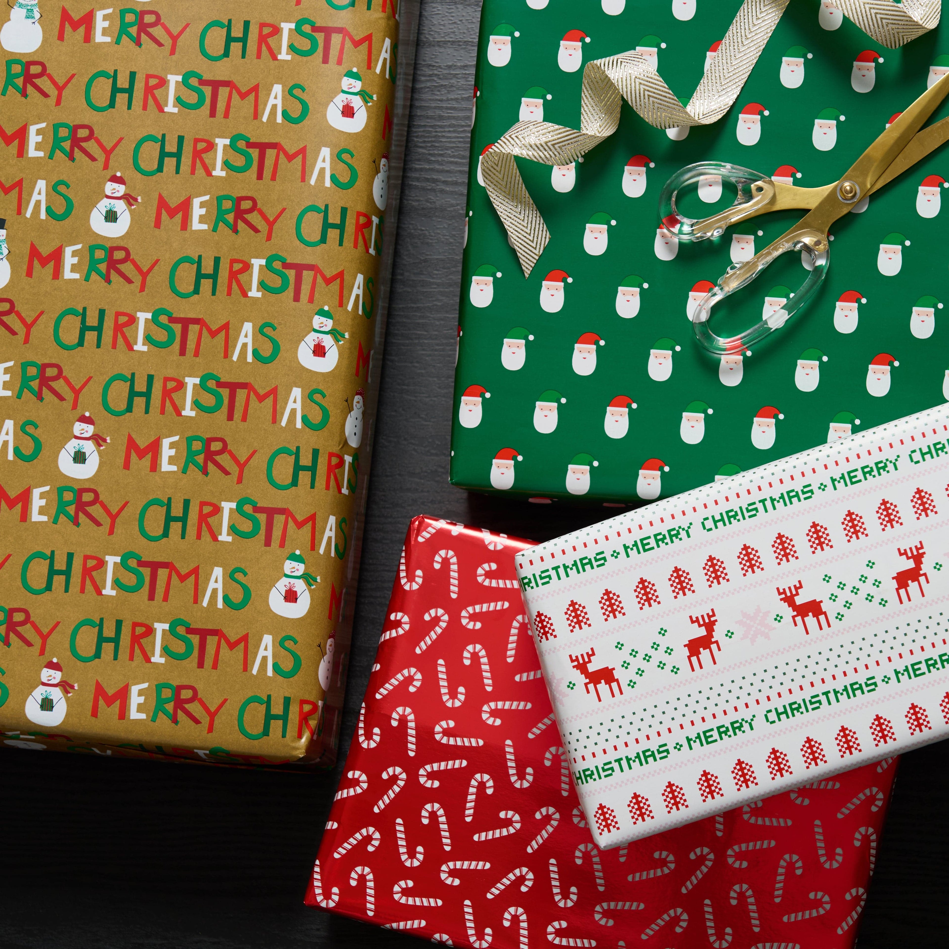 Whimsical Roll Wrap Bundle – 4 Rolls with Gridlines, 12 Foot Rolls Gartner Studios Wrapping Paper 103625