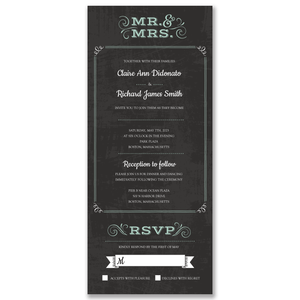 Mr & Mrs All-in-One Wedding Invitation Gartner Studios All-in-One Wedding Invitation 98532