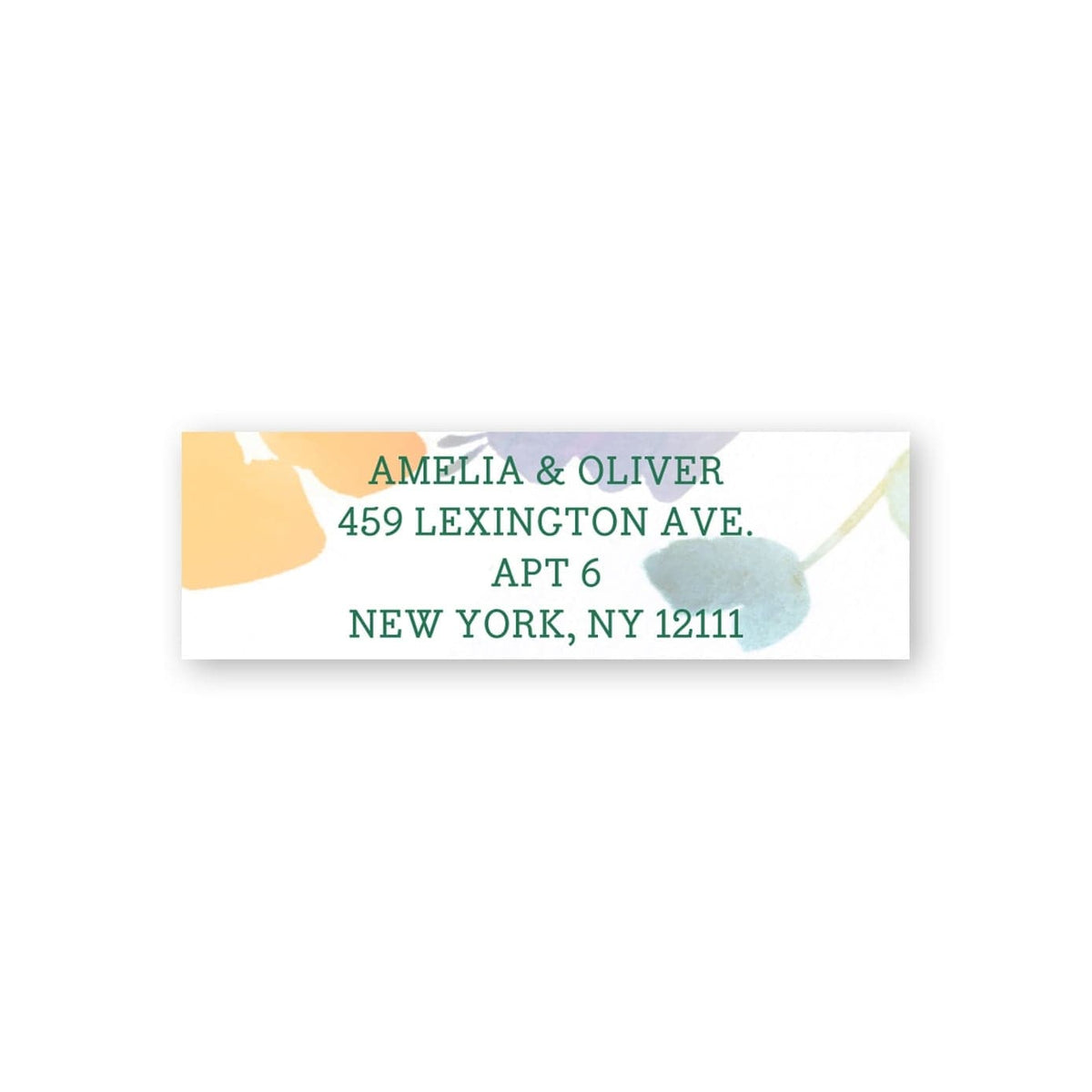 Artistic Floral Custom Address Labels Tangerine Gartner Studios Address Labels 97472