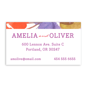 Artistic Floral Custom Business Card Lavender Gartner Studios Business Cards 97451