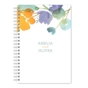 Artistic Floral Custom Notebook Tangerine Gartner Studios Notebooks 97509